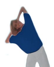 BLUSA EFFETTO SAUNA -Blu