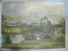 VECCHIO QUADRO OLIO SU TAVOLA