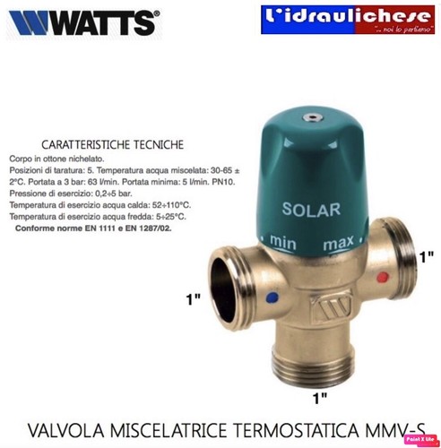 Miscelatore termostatico watts - miscelatore,