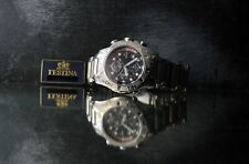 FESTINA FULL SET MEN'S OVERSIZED CHRONO BIKE F16177 STAINLESS STEEL 44MM WATCH