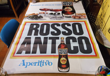 MANIFESTO PUBBLICITARIO/AFFICHE ANCIENNE/ORIGINAL POSTER ROSSO ANTICO 1970's
