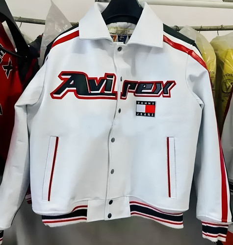 Giacca pelle bianca - uomo, tommy