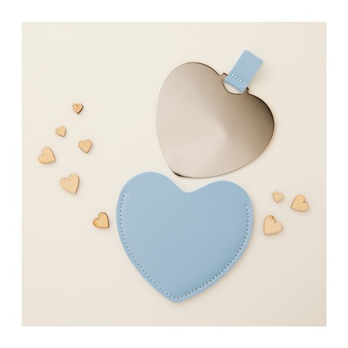 Specchietto cuore azzurro