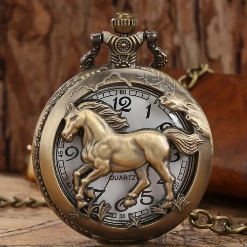 Orologio tasca moda cavallo - da,