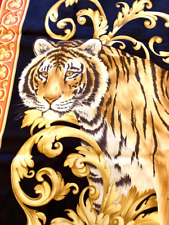 Salvatore Ferragamo GRANDE sciarpa seta tigre 34 pollici