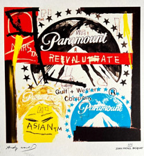 Andy Warhol-Jean Michel Basquiat Litografia COA firmata sulla lastra numerata