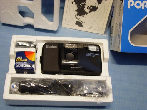 Fotocamera analogica konica - fotocamera,