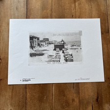 PORTO SAN GIORGIO Ville Liberty In Costruzione Spiaggia - Tavola Stampa D’epoca