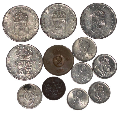 Lotto monete svezia argento - monete, 25