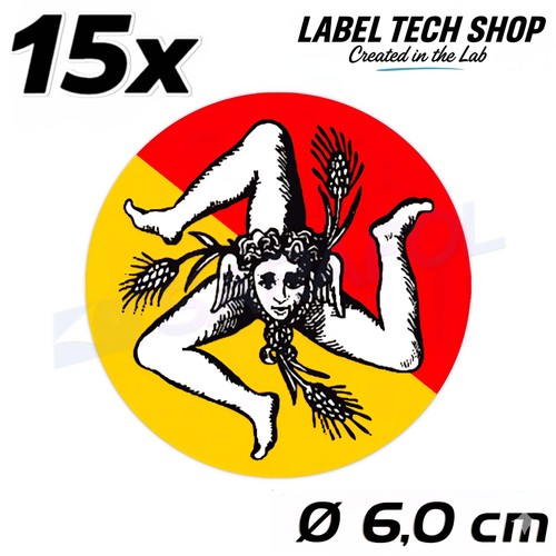 15x adesivi sicilia - adesivi,