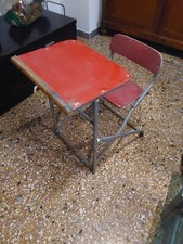 Banco da scuola vintage anni 80 originale
