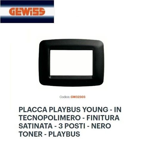 Placca posti finitura - placca, 3