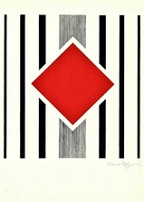 MAURO REGGIANI "QUADRI" fotolitografia firmata numerata timbrata Bolaffi Arte