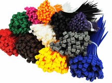 Set 600 fascette UV stabili colorate assortimento nylon colorato 100 mm x 2,5 giallo verde