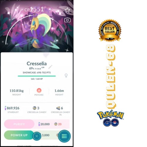 Shiny shadow cresselia - shiny,