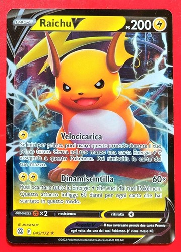 Carta pokemon raichu astri - raichu,