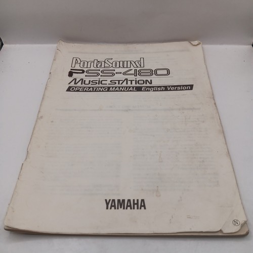 Yamaha portasound pss 480 - yamaha,