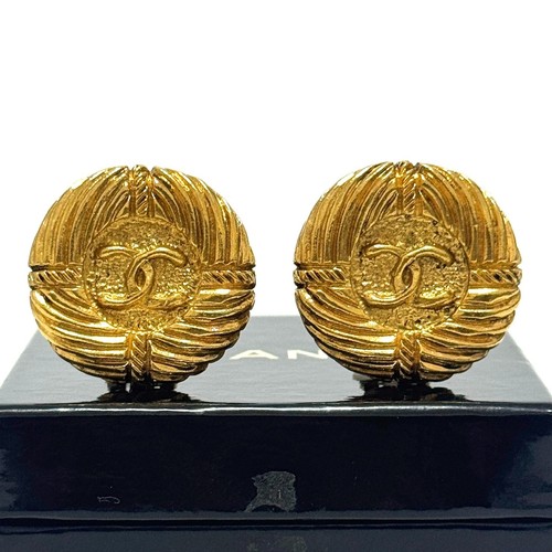 Chanel orecchini rotondi coco - orecchini,