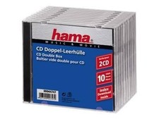 Hama CD Double Jewel Case Standard Pack 10 2 dischi Trasparente Pack 10 44747