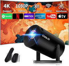 Mini Proiettore 1080P Hd,Proiettore Portatile Con Wifi 6 BT 5.4,Videoproiettore 