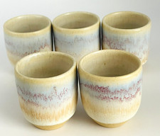 Set 5 tazzine piccole in ceramica Kamini dalla Grecia
