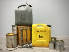 2 TANICHE BENZINA VINTAGE AGIP PETROLIO GARAGE OFFICINA MOTO MACCANICO AUTO