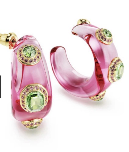 Orecchini cerchio swarovski - a,