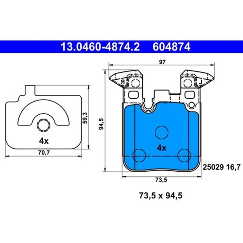 Ate 0460 4874 - ate, kit