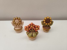 Thun Vasetti Girasole Fiori Lotto 3 Pezzi NO Scatola