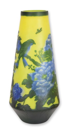 Vaso vetro stile galle fiore - vaso,