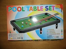 POOL TABLE SET Leon - Mini Biliardo - OTTIMO con SCATOLA E ACCESSORI (Leggi!)