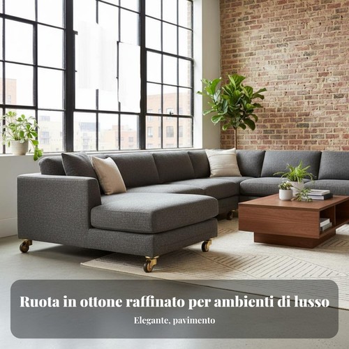 Rotella girevole ottone - girevole, in