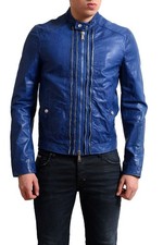 Dsquared2 Giacca Moto Uomo Blu