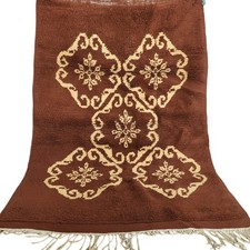 Tappeto vintage fatto a mano con frange marocchine tappeto design floreale...