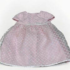 Abito da festa estivo firmato Mayoral elegante rosa pizzo overlay taglia 12mos