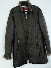 Burberry Silk Coat L Brown