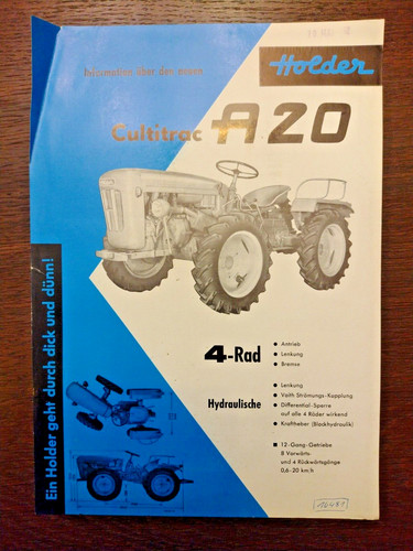 Brochure vendita trattore