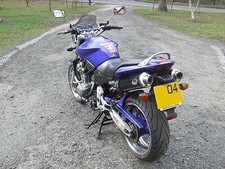 HONDA CB900 HORNET Lattine Scarico Moto Nero Rotondo STRADA LEGALE Performance