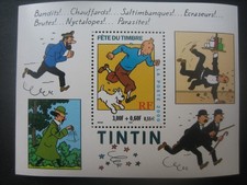 Bloc fête du timbre Tintin 2000 / Injures Haddock / Neuf
