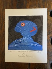 Autografato Baj Enrico Fotolitografia Bolaffi Arte 1971