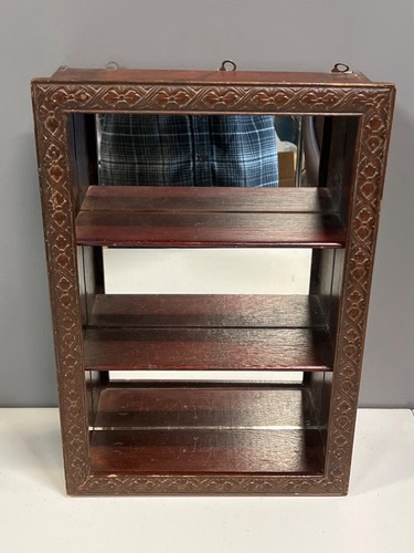 Scaffale curio vintage legno - scaffale, 3
