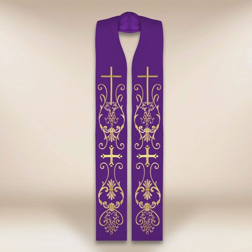 Stola sacerdotale ricamata