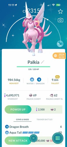 Shiny palkia origin - shiny,
