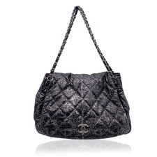 Autentica borsa Chanel Rock in Moscow stampa astratta nylon fisarmonica patta