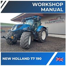 NEW HOLLAND T7 190 Repair Manual - ENGLISH - Workshop Service TRACTOR