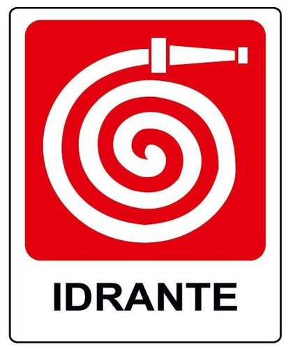 Adesivo segnaletica idrante - segnaletica,