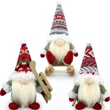 Gnomi Natalizi Set di 3 Decorazioni Natalizie Gnomi Natale Gnomo Natalizio Elfi