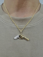 Ciondolo pistola oro 9 ct