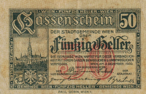 Banconota austria 50 heller - -,