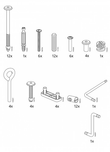 Kit ricambi hardware